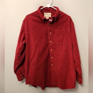 L.L. Bean Courdory Button Down Shirt  Large